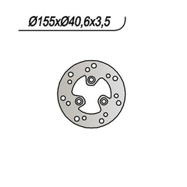 406 NG DISCO FRENO ANT per PEUGEOT 50 Ludix 10 Snake / Snake2 2003-2003