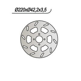 424 NG DISCO FRENO ANT per SIAMOTO 50 Falkon 1998-2000