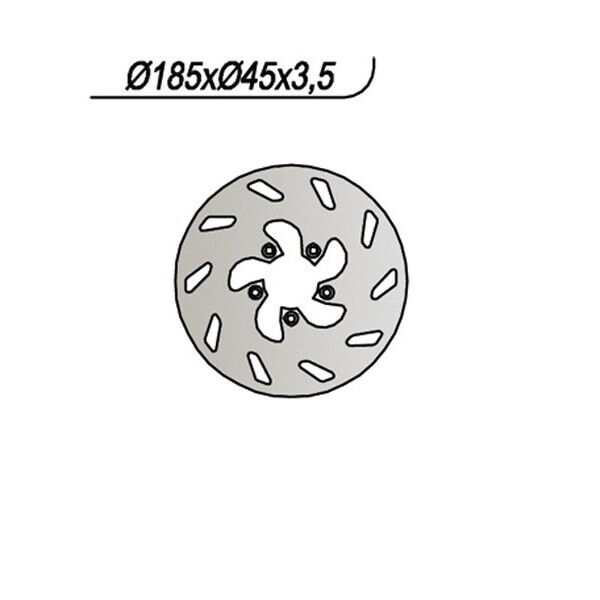 442 NG DISCO FRENO POST per BETAMOTOR 50 RR T 1999-2001