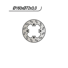 466 NG DISCO FRENO POST per HM - VENT 50 CRX 10 / 10 Senior 2001-2002