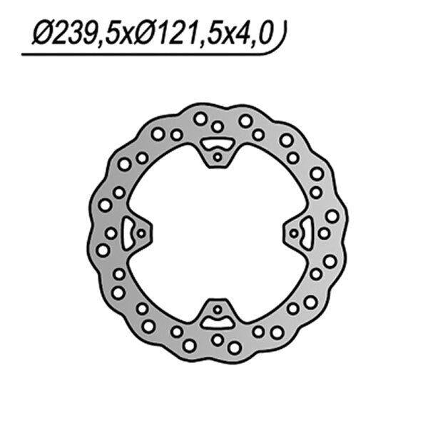654X NG DISCO FRENO POST per HONDA 250 CRE R 2002-2006