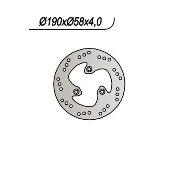 665 NG DISCO FRENO ANT per MALAGUTI 50 F12 PhANTm Air 1994-1998