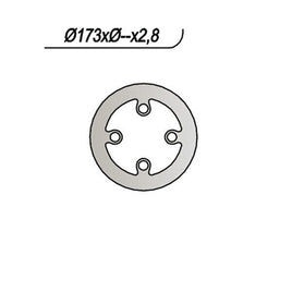 670 NG DISCO FRENO ANT per SHERCO 80 ST 0.8 Trial 2T 2003-2003