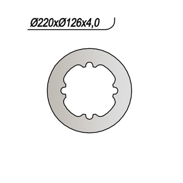 706 NG DISCO FRENO POST per HUSQVARNA 510 TC 2002-2004