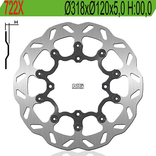 722X NG DISCO FRENO ANT per HUSQVARNA 511 TE 2011-2013