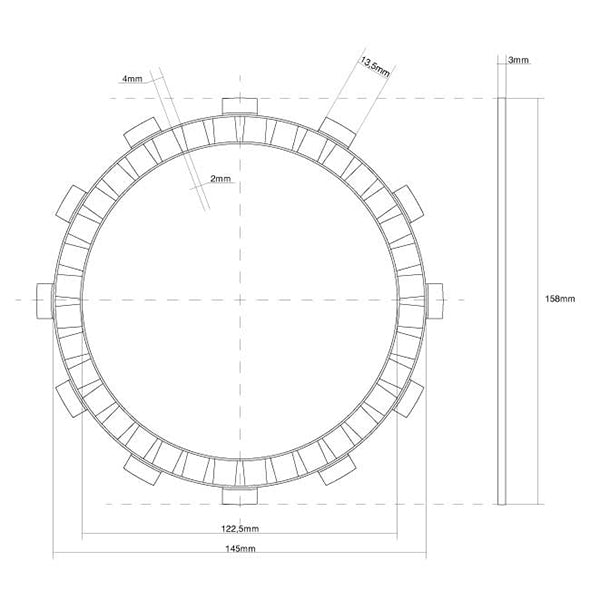 FCC FRIZIONE DISCO SINGOLO GUARNITO originale per KAWASAKI 1000 GTR 1986-2004