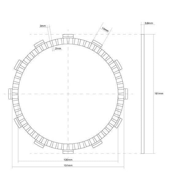 FCC FRIZIONE DISCO SINGOLO GUARNITO originale per TRIUMPH 1200 Daytona 1993-1998