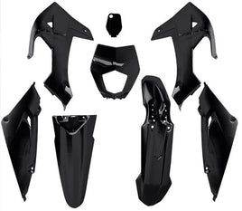 T4 Tune Kit carene nere 8 pz per Rieju MRT PRO 50 SM EU5 2022 2023