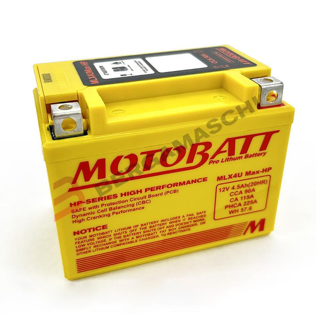 MotoBatt BATTERIA MOTOBATT MLX4U MAX-HP 12V 4,5Ah per Honda CRF 250/450 R 2018