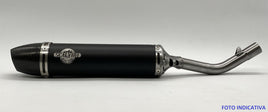 Scalvini Gasgas 250 MC (24) - Silenziatore Marmitta Scarico Nero-Carb