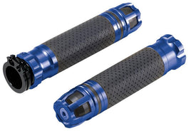 T4 Tune Manopole "Alloy" blu universali per moto / scooter