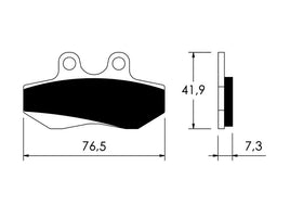 R045 PASTIGLIE FRENO ANTERIORI ORGANICHE AJP 125 PR4 Supermotard 04-