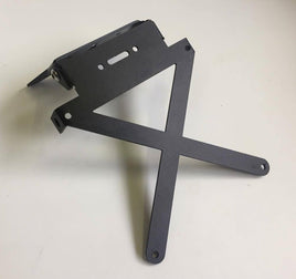 PORTATARGA PORTA TARGA IN ALLUMINIO NERO REGOLABILE UNIVERSALE PER Gilera