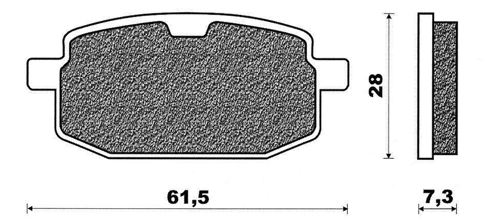 BP 125 Cp. pastiglie C4 MBK Booster 100 Ant. 100 2T 99 01