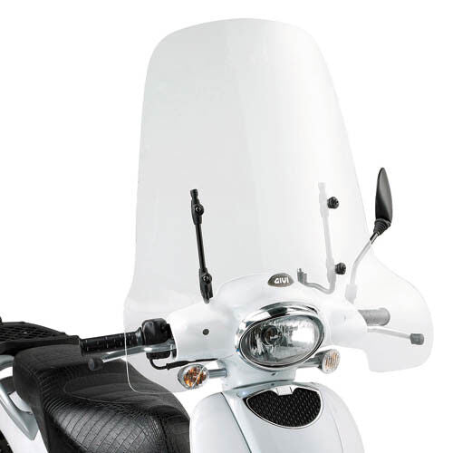 GIVI solo Parabrezza Trasparente 56 x 66 per Honda Vision 50-110 2011 - 2022