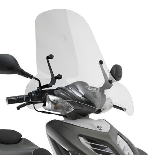 GIVI solo Parabrezza Trasparente 59 x 70 per KEEWAY RY6 50 2010 2011