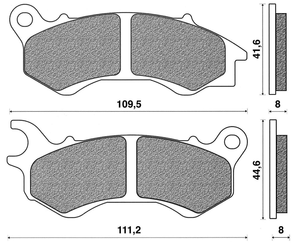 Coppia pastiglie freno Anteriori per Honda PCX ESP 125IE 2015-2017
