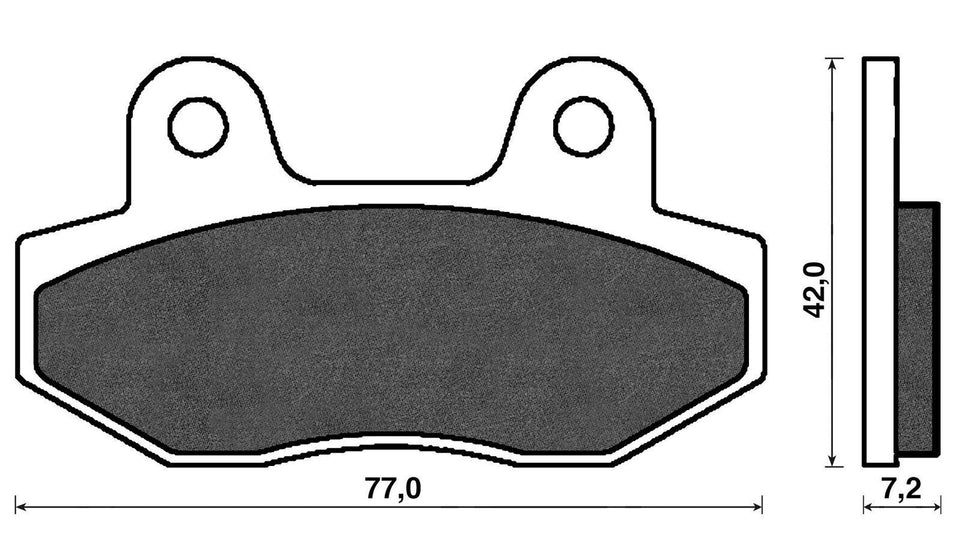 Coppia pastiglie freno Anteriori C4 per Peugeot Speedfight 3 4T Sym 2010-2015