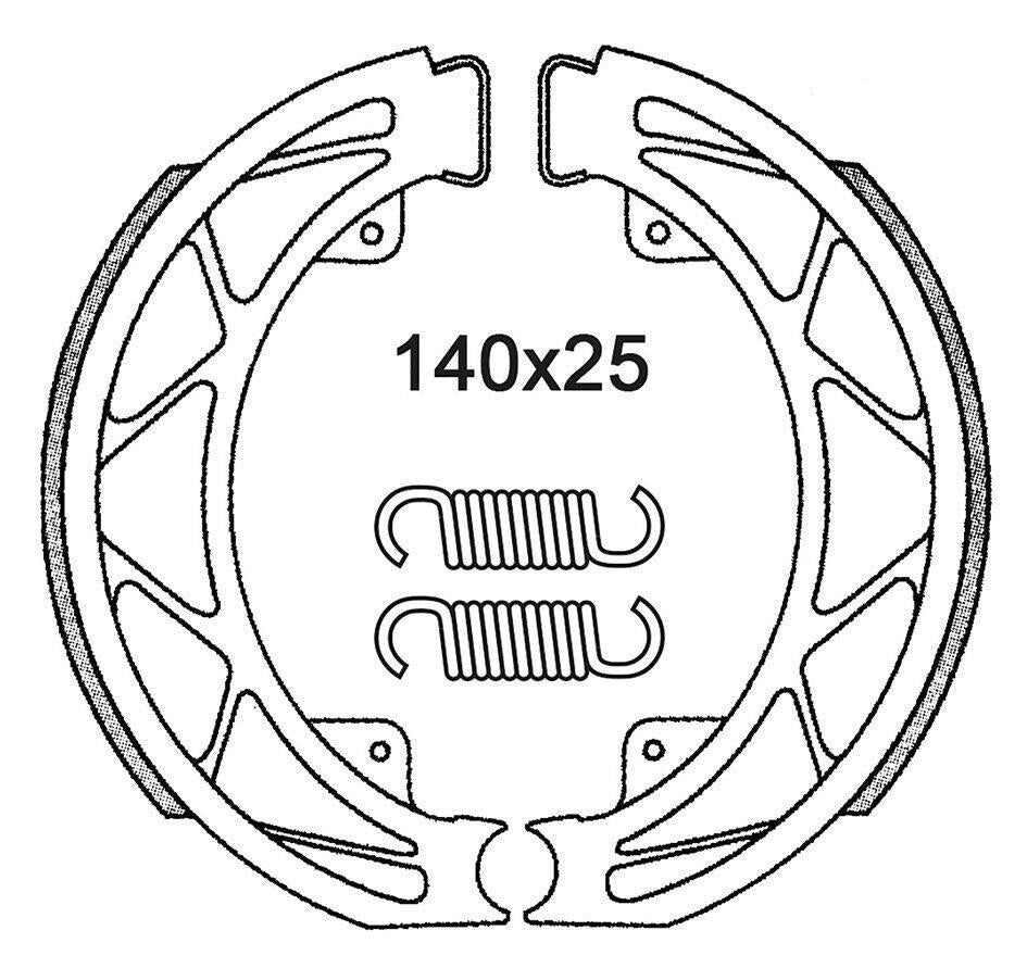 Ganasce freno posteriori C4 per Piaggio Typhoon 50 4T-4V 2012-2019