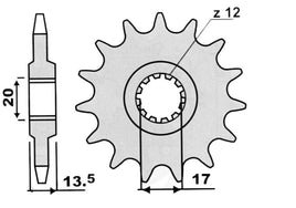 per Fantic Motor Pignone Cat428 Z=13