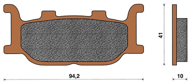 Top4 Pastiglie freno Sint Ant per Yamaha Majesty 400 2009-2012