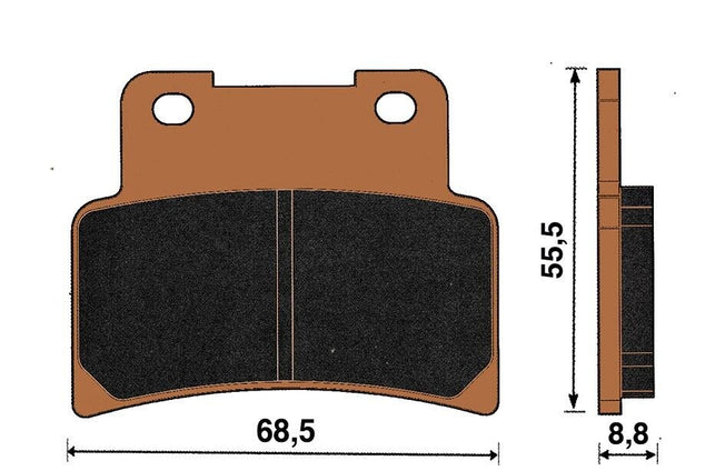 Top4 Pastiglie freno Sint Ant per Yamaha YZF R 125 IE EU5 2021-2021