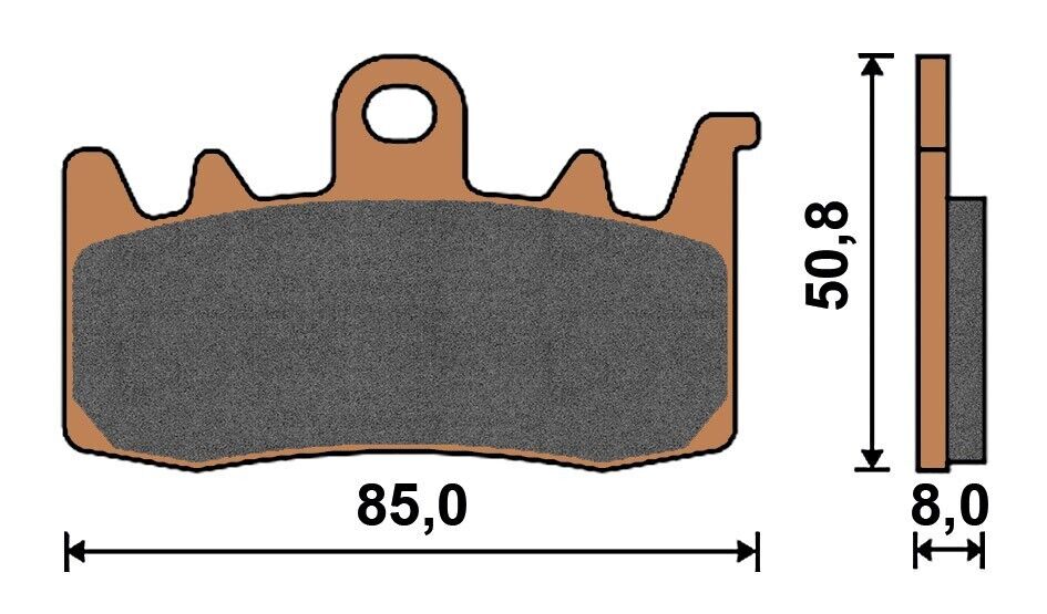 Top4 Pastiglie freno Sint Ant Fantic Motor Caballero Scrambler 2018-2020