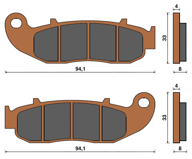 Top4 Pastiglie freno Sint Ant Fantic Motor Motard 50 Performance EU4 2018-2019