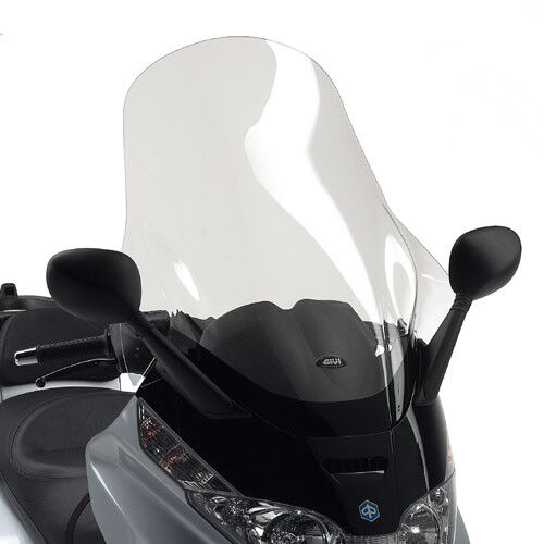 GIVI Parabrezza Trasparente 80 x 60 per PIAGGIO X-Evo 125-250-400 2007 - 2011