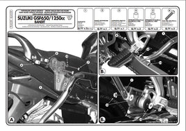 GIVI KIT Portavaligie laterale Monokey per Suzuki GSF 1250 F 2010 - 2016