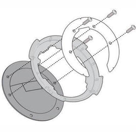 GIVI Flangia per borse da serbatoio TANKLOCK per Suzuki DL 650 V-Strom 2011-2023