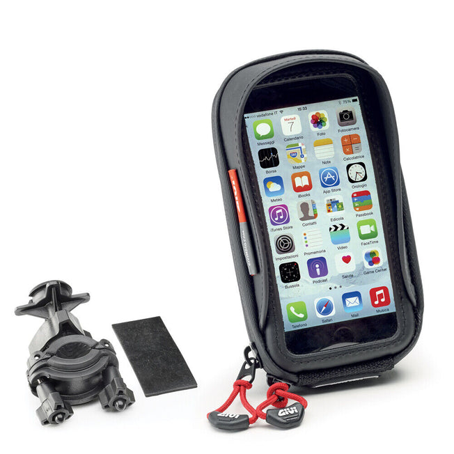 GIVI Porta smartphone universale con attacco per scooter, moto e biciclette
