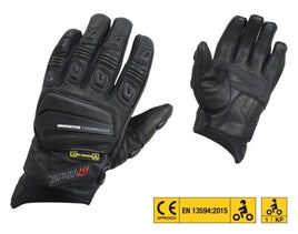 Hawk Guanti Pelle Maxdura Silverstone Uomo Smart Touch Protezione nocche Moto