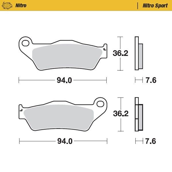 Pastiglie Moto Master per Husqvarna 125 CR (96-13) anteriori nitro