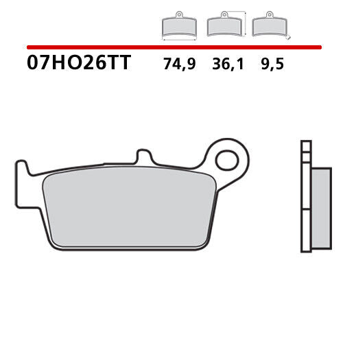 Pastiglie Brembo Gasgas 125 EC (00-15) posteriori ceramic