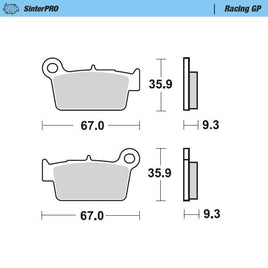 Pastiglie Moto Master per Fantic 250 XEF (21-23) posteriori GP