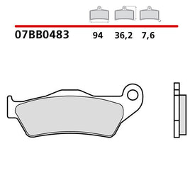 Pastiglie Brembo per Ktm 144 SX (08) anteriori genuine