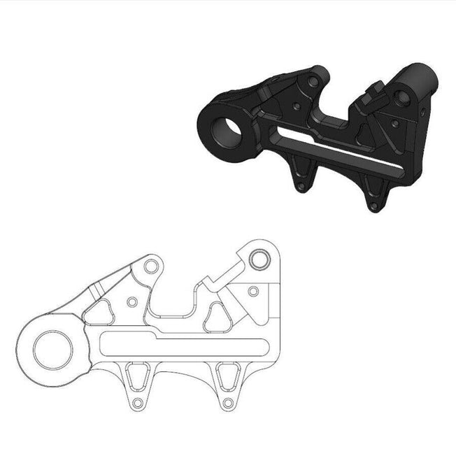 Distanziale Moto Master Gasgas 350 EC-F (24) posteriore 240mm