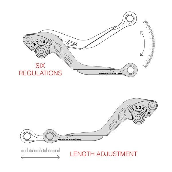 Barracuda KIT LEVE FRENO-FRIZIONE Per Triumph Trident 660 2021