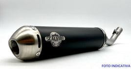 Scalvini TM EN/MX 125 FI (21) - Silenziatore Marmitta Scarico Nero-Acciaio