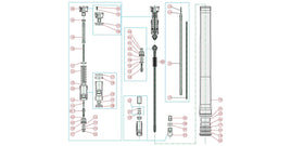 Ricambi forcella Yamaha WR 250 F (12-21) - Seeger fodero (91)