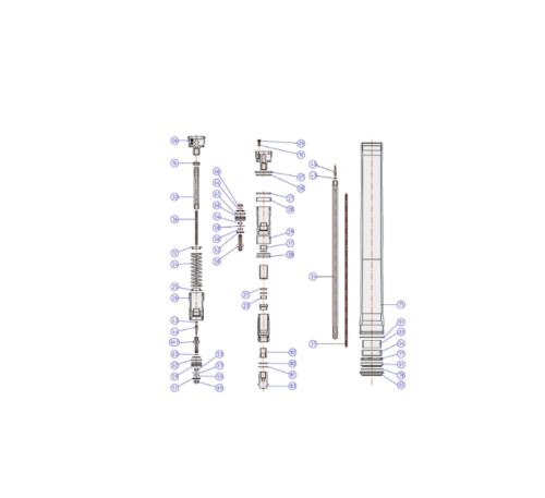 Ricambi forcella Suzuki RMZ 450 (18-20) - Boccola pist. rit. (61)