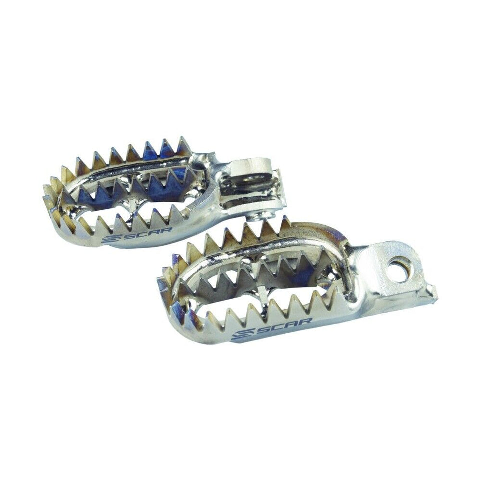 Coppia pedane in titanio Scar Husqvarna 450 FE (14-16) Gripper