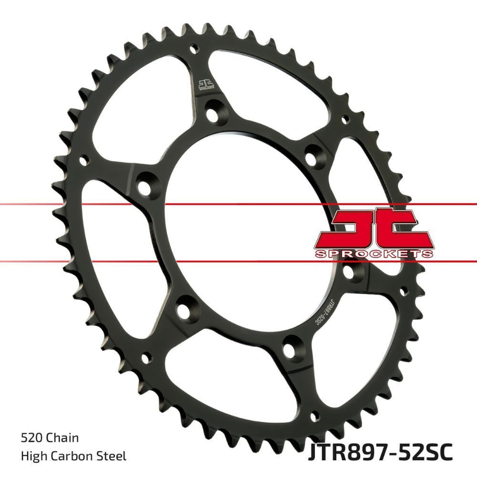 Corona JT acciaio KTM 144 SX (08) 52 denti scaricata