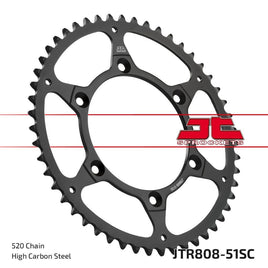 Corona JT acciaio Suzuki RMZ 450 (05-23) 51 denti scaricata