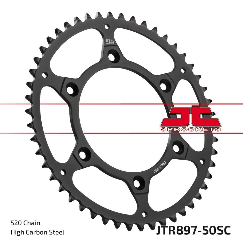 Corona JT acciaio Husqvarna 501 FE (14-24) 50 denti scaricata