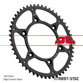 Corona JT acciaio Gasgas 450 MC-F (21-24) 51 denti scaricata