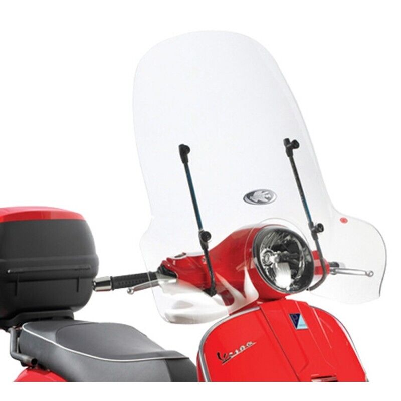 KAPPA Parabrezza Trasparente + Attacchi Per Piaggio Vespa LX 125 2005-2014