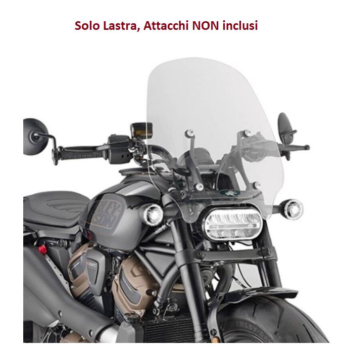 KAPPA Parabrezza Trasp. Solo Lastra Per Harley Davidson Sportster S 1250 2021-23