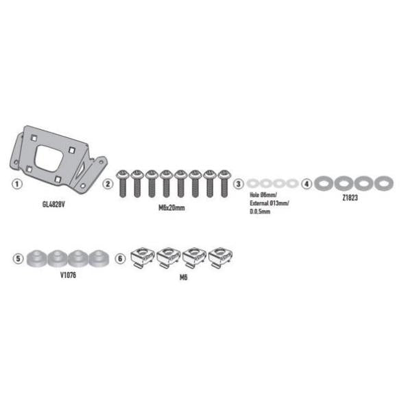KAPPA Kit Attacchi Per Parabrezza Per Yamaha MT-09 2021-2023